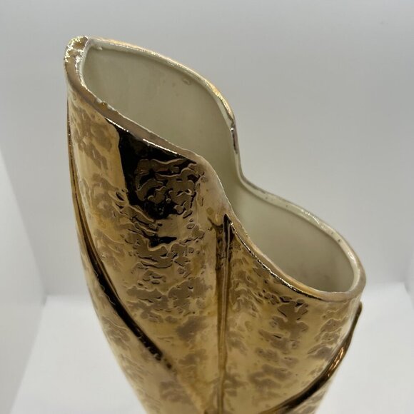 Vintage Savoy Weeping Gold Vase, 24k Gold coating - Picture 3 of 11